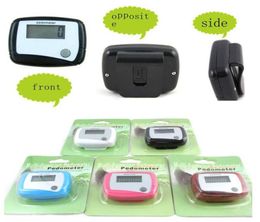 2014 New fashion Pedometer LCD Step Counter LCD Walking Run Pedometer 1 button 7347459