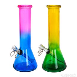 Glass Bong Hookah Dabber Rigs Stemless Tubes with Twin Matrix Percolates Water Pipe Joint Smoking Accessories