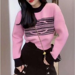 Womens Luxury brands Designers Sweater pink Letters Pullover Men S Hoodie Long Sleeve Sweatshirt Embroidery Knitwear Winter Clothes 2023 CC TT882