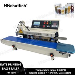 Fully Automatic Inkjet Printing Sealing Machine For Coffe Packaging Bags Food Bags Aluminum Foil Heat Sealing Plastic Sealing Machine PM1800