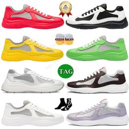 New Men Women Casual Shoes American cup Xl Low Leather Nylon PVC Mesh Lace-up Campus Triple Black White Rubber Sole Fabric Designer Trainers Sneakers Size EUR36-46