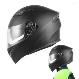 Motorcycle Helmets Hat For Men Full Face Dual Visor Motocross Dirt Bike Snowmobile With Extra Clear And Lens