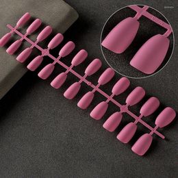 False Nails Set Detachable Artificial Fingernails Ballet Square Head Frosted Full Cover Matte Press Glue On Fake Nail Tips