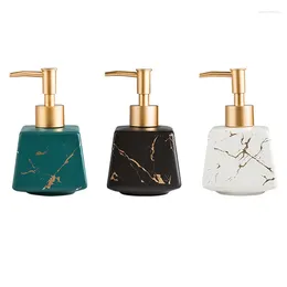 Liquid Soap Dispenser Promotion! 260Ml Bathroom Luxury Ceramic Marble Shower Gel Shampoo Water Bottle Square Lotion Press