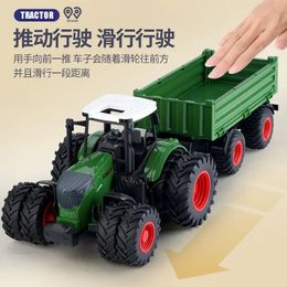 Children s Toy Car Tractor Engineering Model Inertia Simulation Sound and Light Boy Gift 231221