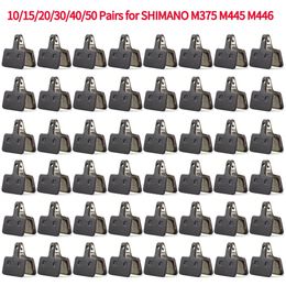 101520304050 Pairs MTB Road Bicycle Disc Brake Pads for SHIMANO M375 M445 M4 Resin SemiMetallic Cycling Pad Parts 231221