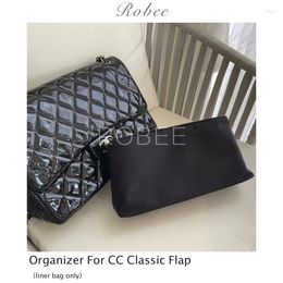 Storage Bags ROBEE For C Classic Flap Organizer Insert 18 22 26 Waterproof Design Quick-drying Fabric Premium Nylon Fits Handbag Innerbag