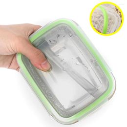 Dinnerware Stainless Steel Lunch Box Sealing Crisper Heat Insulation Container For Home Office (Green 850ML)
