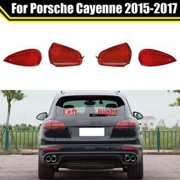 Tail Light Case for Porsche Cayenne 2015 2016 2017 Car Rear Taillight Lens Cover Lampshade Glass Lampcover Caps Taillamp Shell