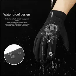 Cycling Gloves Waterproof Thickened Warm Riding Women's Water-repellent Sports Cold-proof For Motorcycle