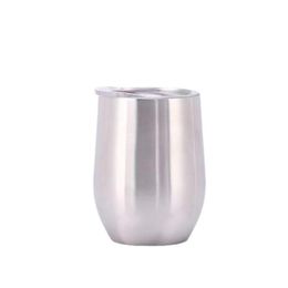 12oz sublimation wine tumbler stainless steel egg cups insulated coffee mug vacuum blank double wall water bottle A12 Cdqge