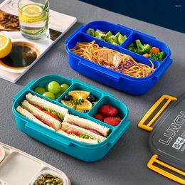 Dinnerware All-in-1 Modern Lunch Box With 2 Stackable Containers Dishwasher Safe Bento Compartment Container