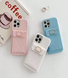 Designer Phone Case For Iphone 14 Pro Max 13 12 11 Sets Max Fashion Leather Shockproof Simple Style Pearl C Convince 22111005CZ3895494