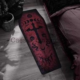 Carpets Carpets Bloody Mary carpet dark Gothic coffin floor mat fivestar vampire witch style decoration door mat entrance bedroom decorati