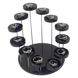 Acrylic Decoration Stand Ring Jewellery Three-tier Round Three-dimensional Rotating Display Dessert Cake Other Home Decor255v