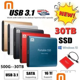 Hard Drives M.2 Ssd 500Gb 1Tb Flash Drive External Typec High Speed Usb3.1 2Tb 4Tb 8Tb Storage Portable Hd Disc For Laptop 221105 Dr Dhq5R