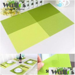 Mats & Pads Table Mats Walfos Fashion Pvc Dining Placemat Europe Style Kitchen Tool Tableware Pad Coffee Tea Place Mat Drop Delivery H Dhoet