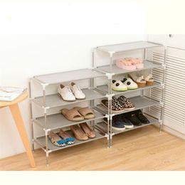 New Non-woven Fabric Storage Shoe Rack Hallway Cabinet Organiser Holder 2 3 4 5 6 Layers Select Shelf DIY Home Furniture 201109232t