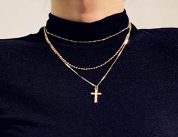 Chains Decorations For Women Cross Necklace Vintage Couple Gift Holiday Gifts Joker European And American Neck Jewellery 20211064617