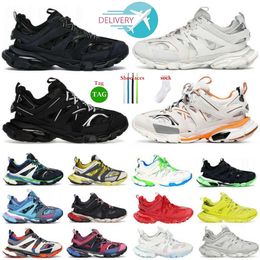 Balencaigaitiess Track 3.0 Designer Men Women Luxury Trainers Gomma leather Trainer Nylon Printed PlatformBlack white orange yellow pink green Casual sports shoes