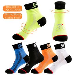 5 Pairs High Quality Spring Fall Men Sports Socks Cycling Basketball Running Sport Sock Hiking Tennis Man And Women Gifts 231221