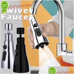 Bathroom Sink Faucets New 360 Rotate Kitchen Faucet Extender Aerator Plastic Splash Philtre Washbasin Bubbler Nozzle Drop Delivery Home Dhaw6