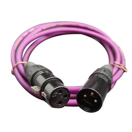 Pure copper black Cannon wire male to female balanced wire audio dual Cannon wire microphone mixer microphone extension cable