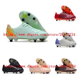 Mens Soccer shoes Tiempo 9 SG Football Boots outdoor Cleats scarpe da calcio