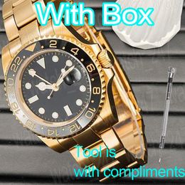 Luxury watch men watch designer for man Ceramic Bezel 2813 gold watchs 36mm 41mm gmt Automatic Movement watches Luminous Sapphire Waterproof Wristwatch with box