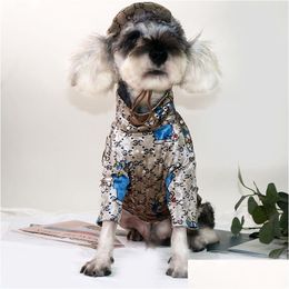 Dog Apparel Supplies Pet Cat Clothes Small And Medium-Sized Dogs Schnauzer Teddy Autumn Winter Thermal Bottoming Drop Delivery Dhmmo