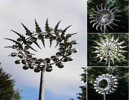 Unique And Magical Metal Windmill Outdoor Dynamic Wind Spinners Wind Catchers Exotic Yard Patio Lawn Garden Decoration Y09145662265