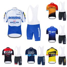 Team 2021 Mens Cycling Jersey Set Summer Mountain Bike Clothing Pro Bicycle Cycling Jersey Sportswear Suit Maillot Ropa Ciclismo238V