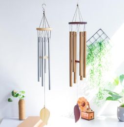 Outdoor Living Wind Chimes Yard Garden Tubes Bells Copper Antique Wind chime Wall Hanging Home Decor Decoration 6 Tube Windchime C7702900