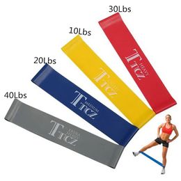 Fasce Fitness 4 livelli Pilates Yoga Fasce di resistenza in gomma LOOP corda Fascia elastica Fascia elastica di resistenza Crossfit per bodybuilding