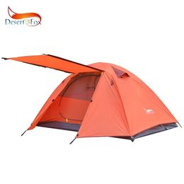 Shelters Desert Fox 23 People Camping Tent Aluminum Poles Outdoor Travel Double Layer Waterproof Windproof Lightweight Backpacking Tent