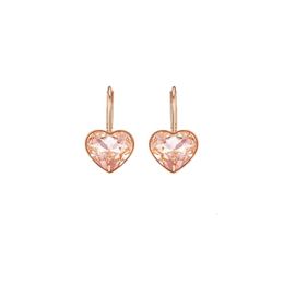 Swarovskis Earrings Designer Jewellery Women Original Quality Charm Earrings For Women Heart Shaped Perforated Earrings