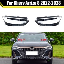 Auto Head Lamp Light Case for Chery Arrizo 8 2022 2023 Car Headlight Lens Cover Lampshade Glass Lampcover Caps Headlamp Shell