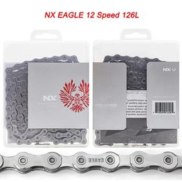 NX Eagle 1X12S Bike Chain for Mountain Silvery 126L 12S 12V Power Bicycle MTB Parts 231221