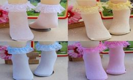 Whole 1Pairs Lace Ruffle Frilly Ankle Short Socks Ladies Princess Girl9727883