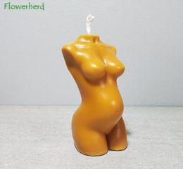Craft Tools Pregnant Candle Mold 3D Female Naked Body Torso Women Silicone For Making Goddess Statue Resin3865442