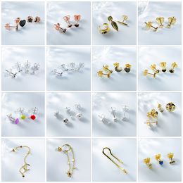 Free Delivery Spanish Bear Jewelry 2023 New Gold Cool Bar Earring Happy Pearl Earrings with Color Enamel Pattern Dropshopping