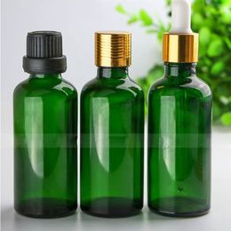 Wholesale 88*4 Total 352Pcs Glass E Liquid Dropper Bottles 50ml Green Glass Essential Oil bottles Best Selling 50ml Glass Container Pac Vlkw