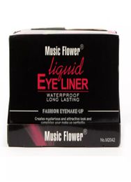 Whole2017 Eye Liner Delineador Music Flower 24pcs Professional Fashion Color Makeup Color Liquid Eyeliner 6 Colors Waterproo4022198