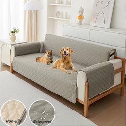 Chair Covers Anti-slip Jacquard Sofa Mat Water Repellent Armchair Couch Protector Case For Living Room Solid Color Pet Dog Kids Pad