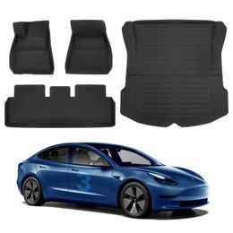 Other Interior Accessories Tesla Model Y Floor Mats 3D Cargo Liners All-Weather Waterproof Protect Liner For -2023 4Pcs Drop Delivery Dhblf