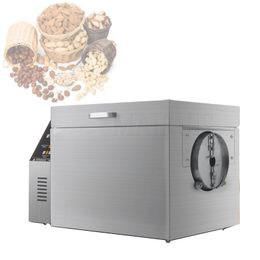 220V Chestnut Walnut Baking Machine Cashew Peanut Grains Roaster Almond Cocoa Beans Nut Roasting Machine