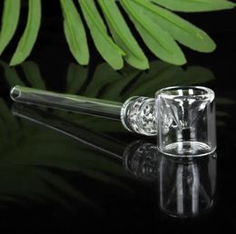 5.3 "large quartz glass pipe HOOKAHS hay burner oil recovery channel carbohydrate collection drilling accessories RIG DAB