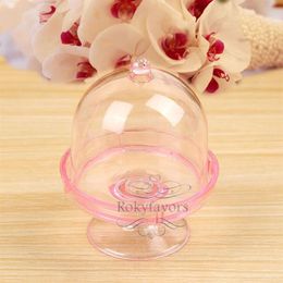 12PCS Acrylic Clear Mini Cake Stand Baby Shower Party Gifts Birthday Favours Holders Children Party Decoration Sweet 277x