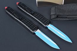New High End M7692 AUTO Tactical Knife D2 Titanium Coating Blade CNC 6061-T6 Handle EDC Pocket Gift Knives With Nylon Bag