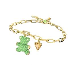 Swarovskis Bracelet Designer Women Original Quality Charm Bracelets Cute Teddy Bear Bracelet Romantic Bracelet Girl